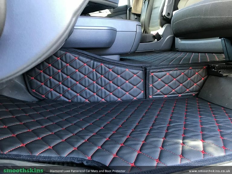 Luxury diamond patterned vehicle mats from smoothskins made in the UK