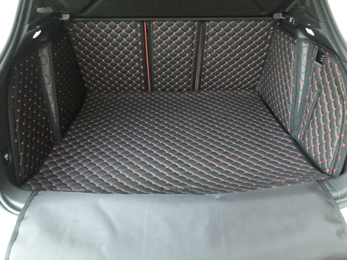 thumbnail image 2 of Lengenfelder Trunk Mat For Porsche Macan – Black With Load Sill Protection, NEW 2 of 6